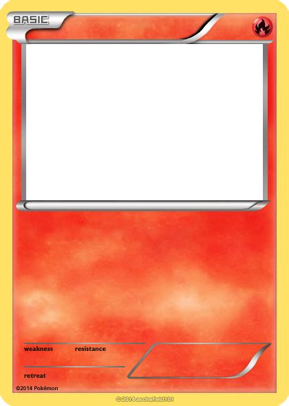 Download Hd Blank Fire Pokemon Cards Images Blank Pokemon Card