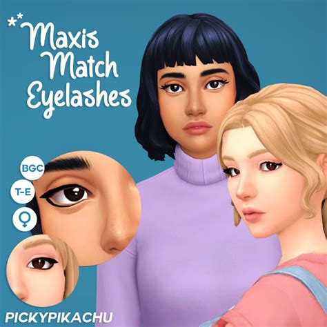 Sims 4 Maxis Match Skin Moonflowersims — Maxis Match Hairs Recolored
