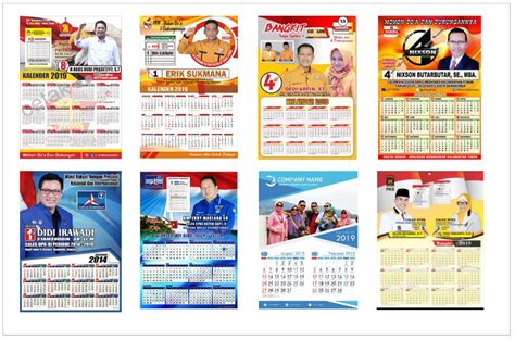Jasa Desain Kalender Partai Murah 100rb Corel Draw
