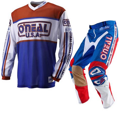 Oneal 2012 Ultra Lite Le 83 Redblue Retro Motocross Jersey And Pants