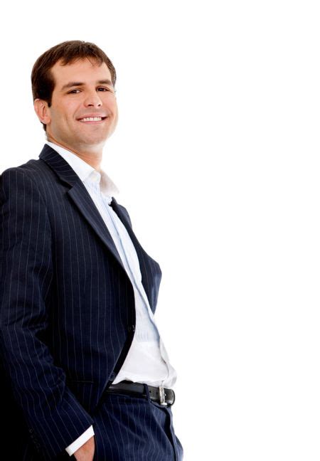 Friendly Business Man Smiling Over A White Background Freestock Photos
