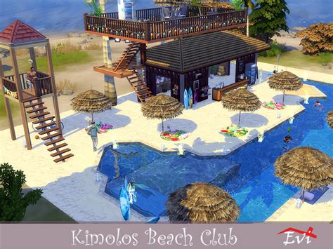 Kimolos Beach Club By Evi At Tsr Sims 4 Updates