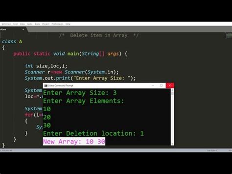 Learn Java Program To Delete Array Element Learn Coding Mind Luster