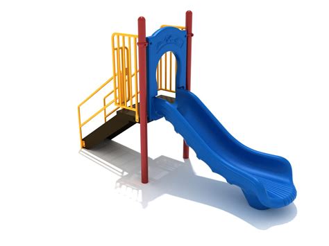 3 Foot Single Straight Slide Commercial Playground Equipment Pro