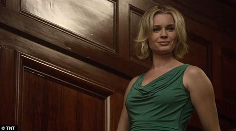 Rebecca Romijn Dons Sexy Blue Dress As She Poses For The Librarian On
