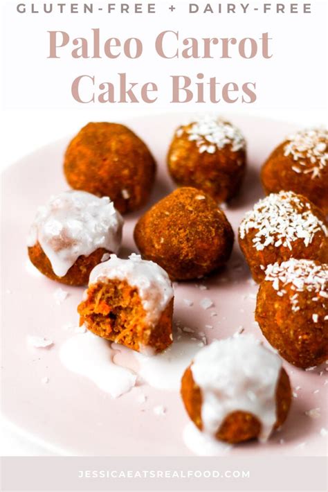 Our carrot recipes section contains a variety of delectable carrot recipes. Paleo No Bake Carrot Cake Bites | Recipe in 2020 | Gluten ...