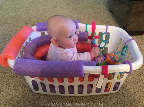 4) summer infant comfort height bathtub. Pool Noodle Laundry Basket Baby Seat in 2020 (With images ...