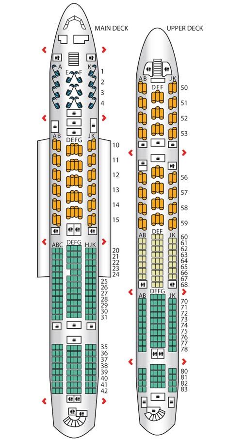 Seating Plan Airbus A380 800 Emirates