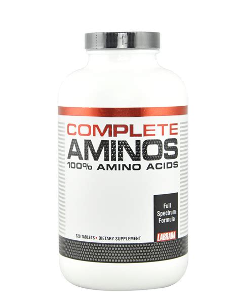 The two most important benefits that come with the use. Complete Aminos di LABRADA NUTRITION (320 compresse) € 23,62