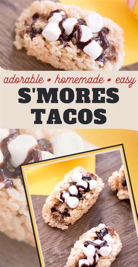 Kid Friendly Taco Smores Rice Krispie Treats