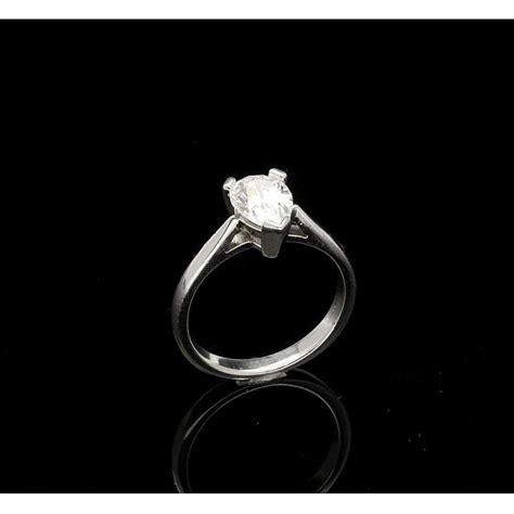 Over 40,000 gia certified diamonds. Second Hand 1ct Pear Cut Diamond Platinum Engagement Ring