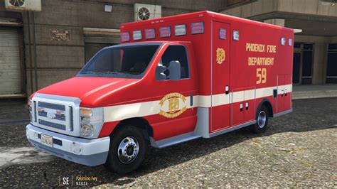 Phoenix Fire Department Ambulance Livery Ford E450 Gta5