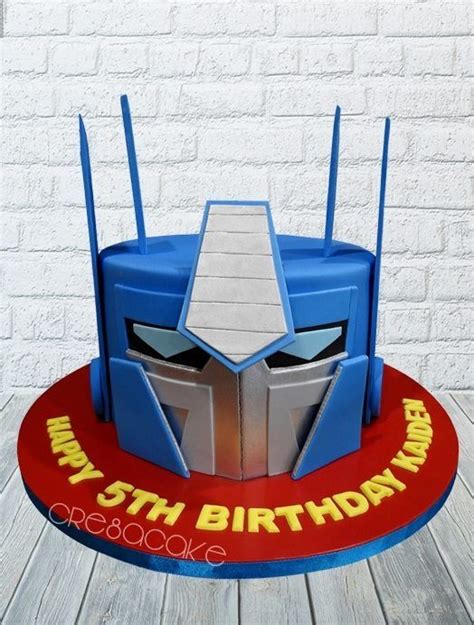 Transformers Cake Optimus Prime Cake Birthday