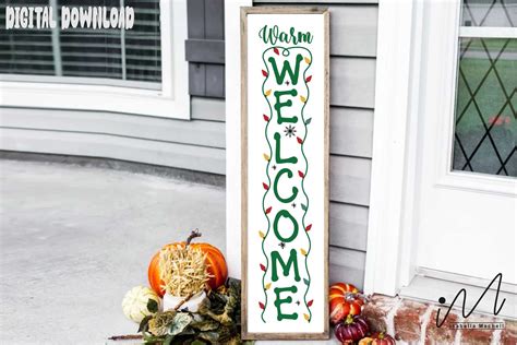 Warm Welcome Sign Welcome Porch Sign Graphic By Isabella Machell