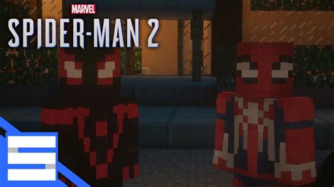 Marvels Spider Man 2 Trailer In Minecraft Minecraft Marvel