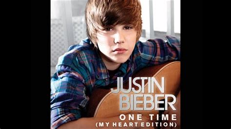 Justin Bieber One Time Acoustic Audio Youtube