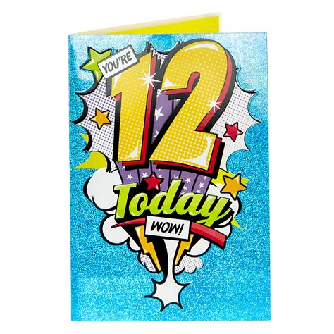 Buy 12th Birthday Card Wow For Gbp 099 Card Factory Uk