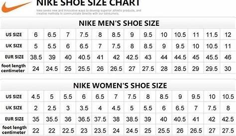 women's jordan shoe size chart