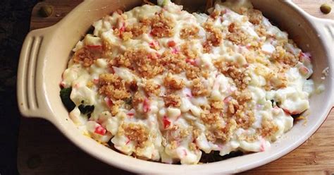 Mix well to combine and stir in the imitation crab meat. 10 Best Baked Crab Casserole with Cheese Recipes