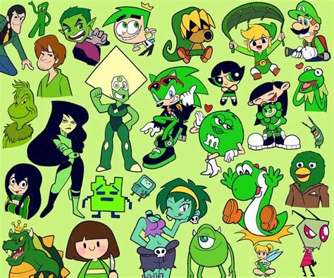 Green Characters By Domesticmaid On Deviantart