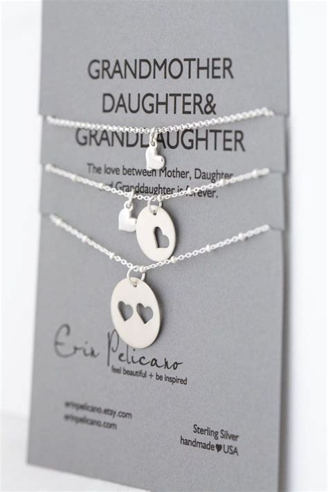 What makes this piece unique is the heartfelt message placed inside the box. Mothers Day | Grandma Necklace | Grandmother Mother ...