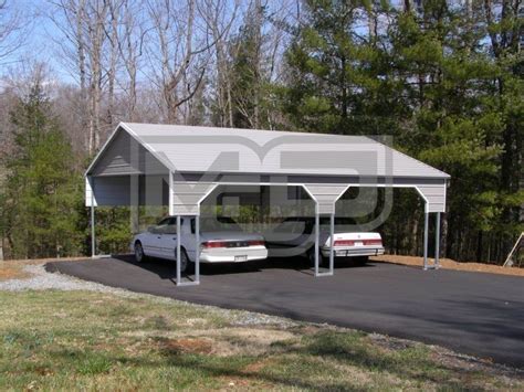 22 Wide X 26 Long X 8 High Side Entry Carport With A Frame Boxed