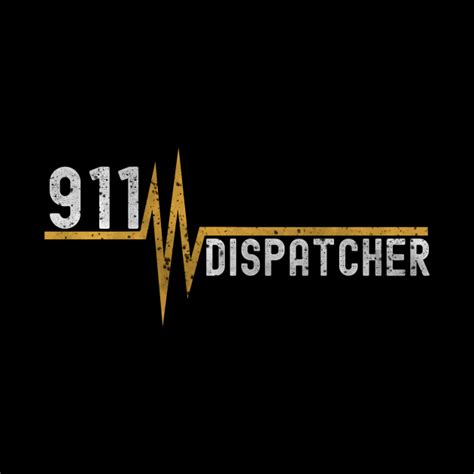 Distressed 911 Dispatcher 911 Dispatcher Thin Gold Line Mask