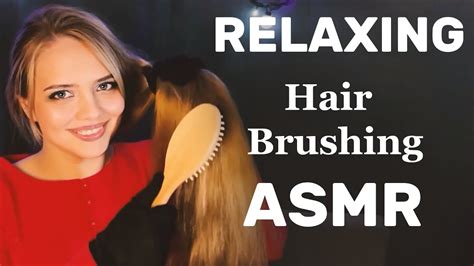 Asmr Brushing Long Natural Hair Hair Over Face Satin Gloves Many Tingles Big Hair Brushing