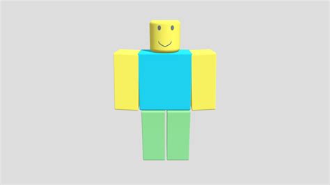 Roblox Noob Character Normal Free 3d Model Animated C