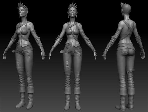 Fish Hook Girl Polycount