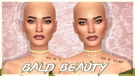 The Sims 4 Cas Bald Beauty Collab W Vixiesims Full Cc List