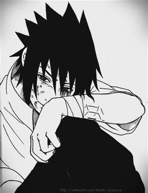 Sasuke All Beat Up And Bruised Fantasia Anime Naruto Mangá Naruto