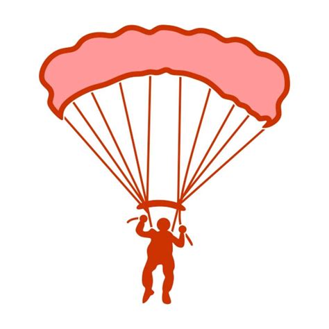 Paratrooper Cuttable Design Png Dxf Svg And Eps File For Etsy
