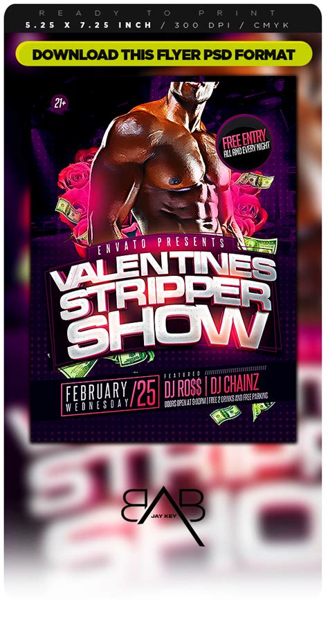 Stripper Show Party Flyer On Behance