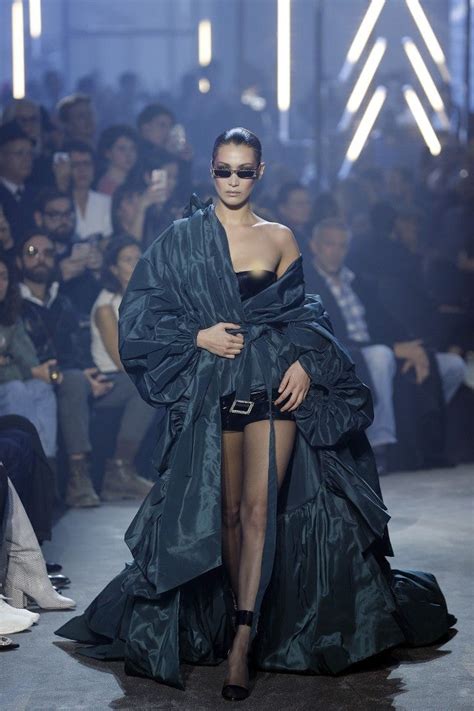 Bella Hadid Suffers A Nip Slip On The Runway In Paris Haute Couture