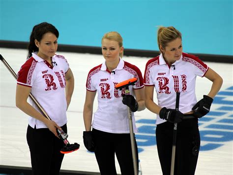 Russian Women Curling Team Bing Images