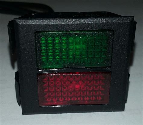 2650 1 50 45341 Red And Green Rectangular Indicator Light