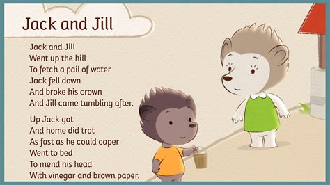 Blitzschnell Süss Gegenseitig Jack And Jill Full Nursery Rhyme