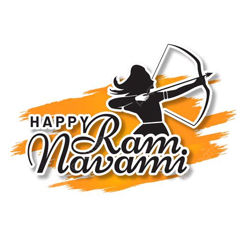 Ram Clipart Hd Png Greeting Of Happy Ram Navami With Brush Ram Navami