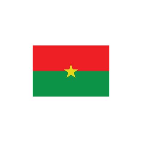 Drapeau Autocollant Burkina Faso 10 Cm
