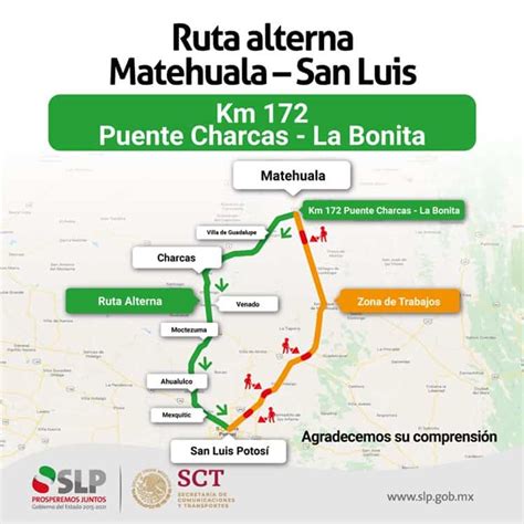Recomienda Gobierno Usar Ruta Alterna Por Obras En La Carretera A Matehuala