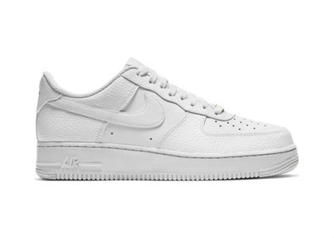 Nike Air Force 1 Low Triple White Tumbled Leather