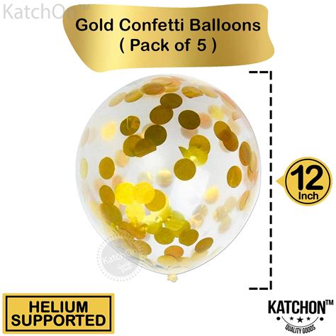 Gold Number 1 Balloon For First Birthday Large 40 Inch Confetti