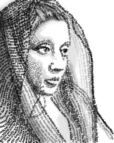 Here Are A Few Typography Portraits Created In Computer Art And Animation