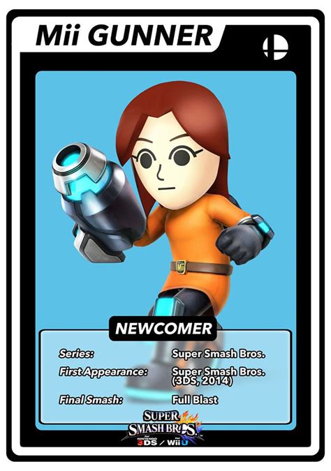 Mii Gunner Super Smash Bros Smash Bros Smash Brothers