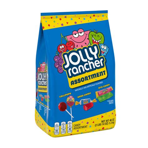 Jolly Rancher Assorted Fruit Flavored Mixed Candy 46 Oz Bulk Variety Bag