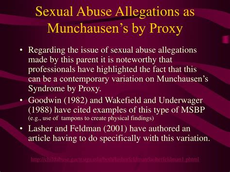 Ppt Munchausens Syndrome By Proxy Powerpoint Presentation Free Download Id4368664