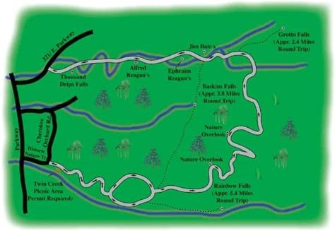 Roaring Fork Motor Nature Trail Map Map Download Of Roarking Fork