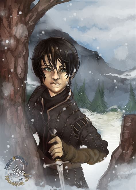 A Song Of Ice And Fire Arya Needle In The Snow By Karniz On Deviantart