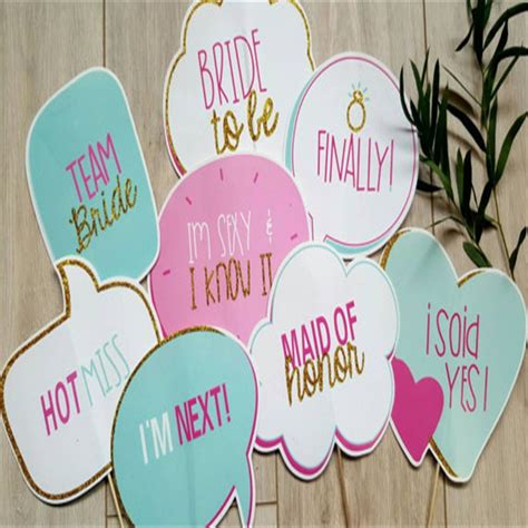 10pcs Bride To Be Photo Booth Props Diy Wedding T Supplies